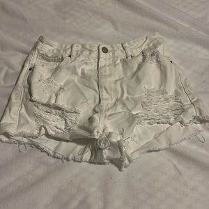 Pacsun White High Rise Festival Shorts Size 26